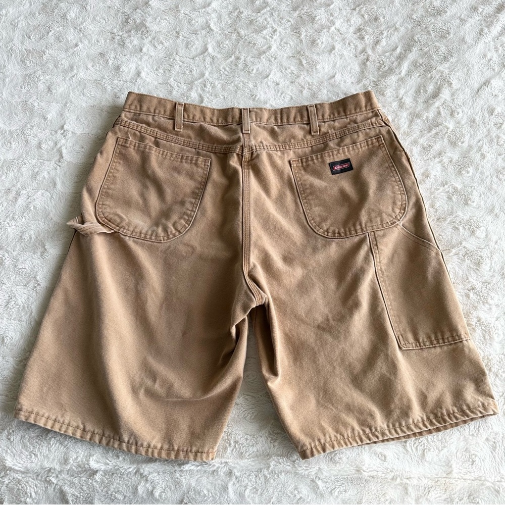 Dickies Shorts Jorts Mens 38 Tan Carpenter Baggy Loose Skater Canvas Workwear